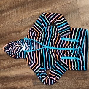 Lands End fleece hooded jacket